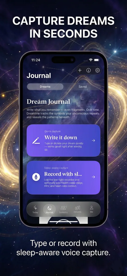 Dreamline journal capture