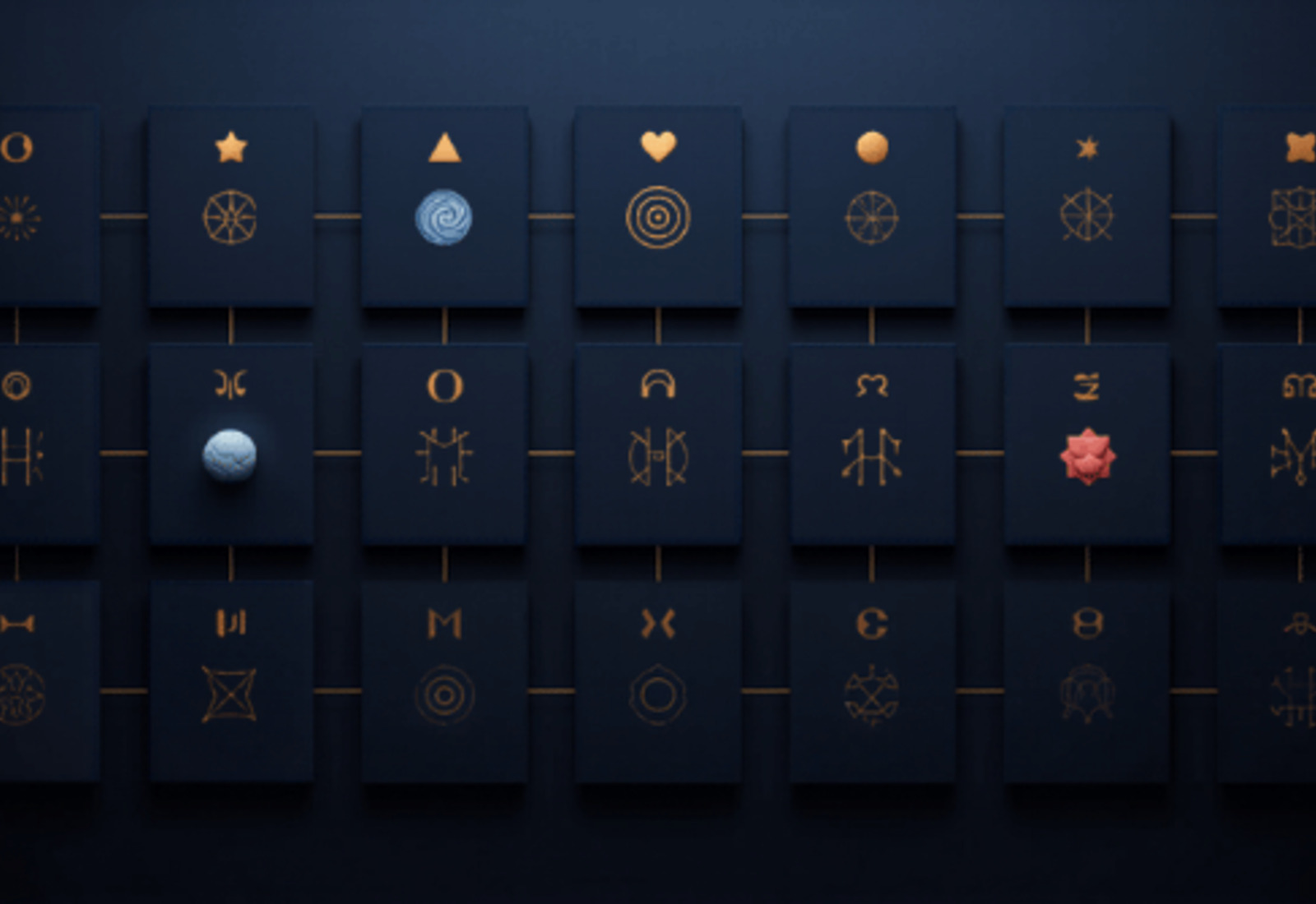 Dreamline archetypes hub illustration.